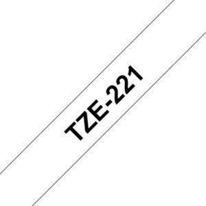 Brother Ruban encreur TZE221 TZE-221 Noir sur Blanc