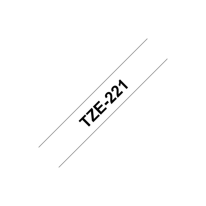 Brother Ruban encreur TZE221 TZE-221 Noir sur Blanc