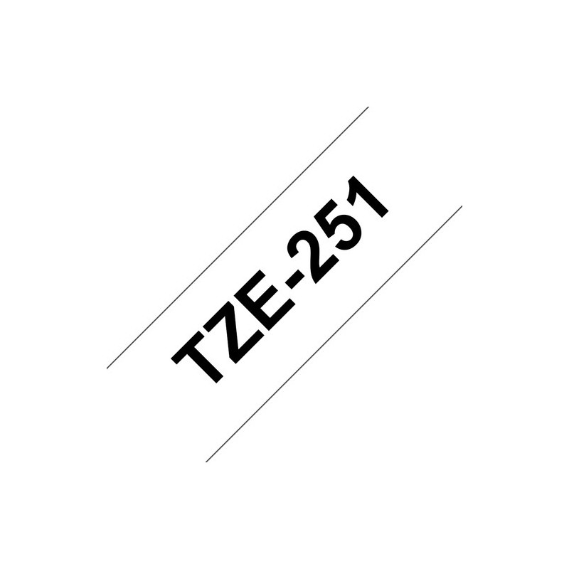 Brother Ruban encreur TZE251 TZE-251 Noir sur Blanc
