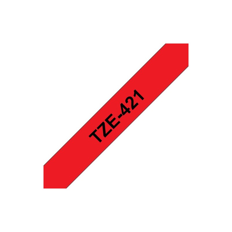Brother Ruban encreur TZE421 TZE-421 Noir sur rouge