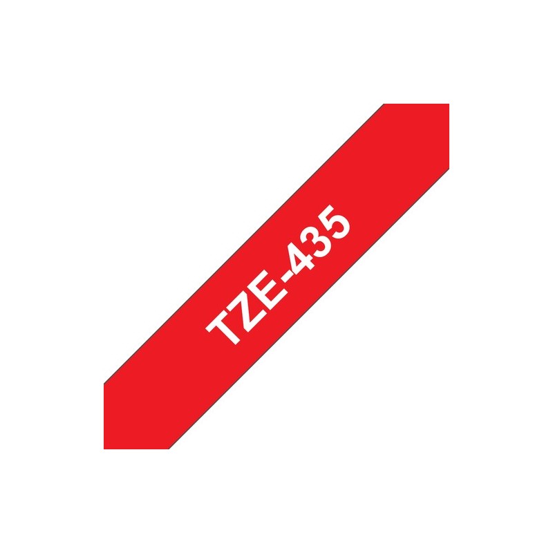 Brother Ruban encreur TZE435 TZE-435 Blanc sur rouge
