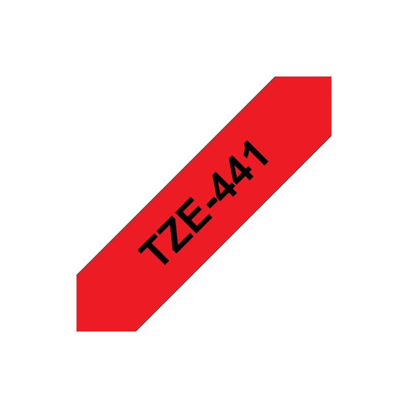 Brother Ruban encreur TZE441 TZE-441 Noir sur rouge