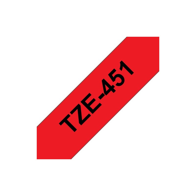 Brother Ruban encreur TZE451 TZE-451 Noir sur rouge