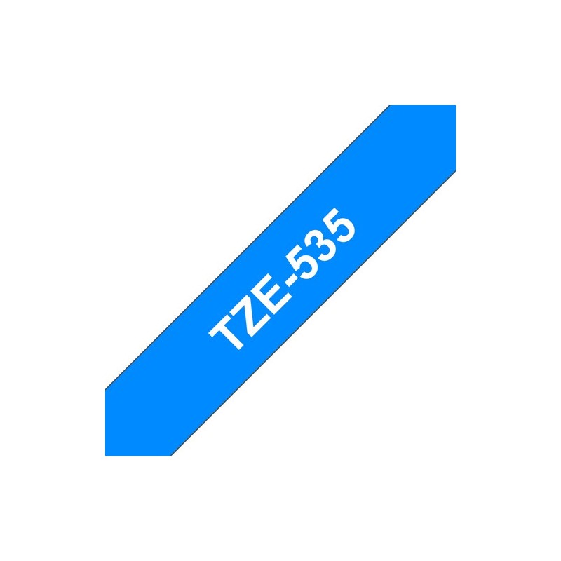Brother Ruban encreur TZE535 TZE-535 Blanc sur Bleu