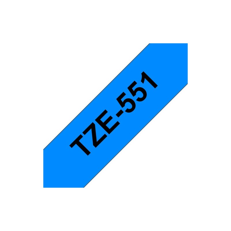Brother Ruban encreur TZE551 TZE-551 Noir sur Bleu
