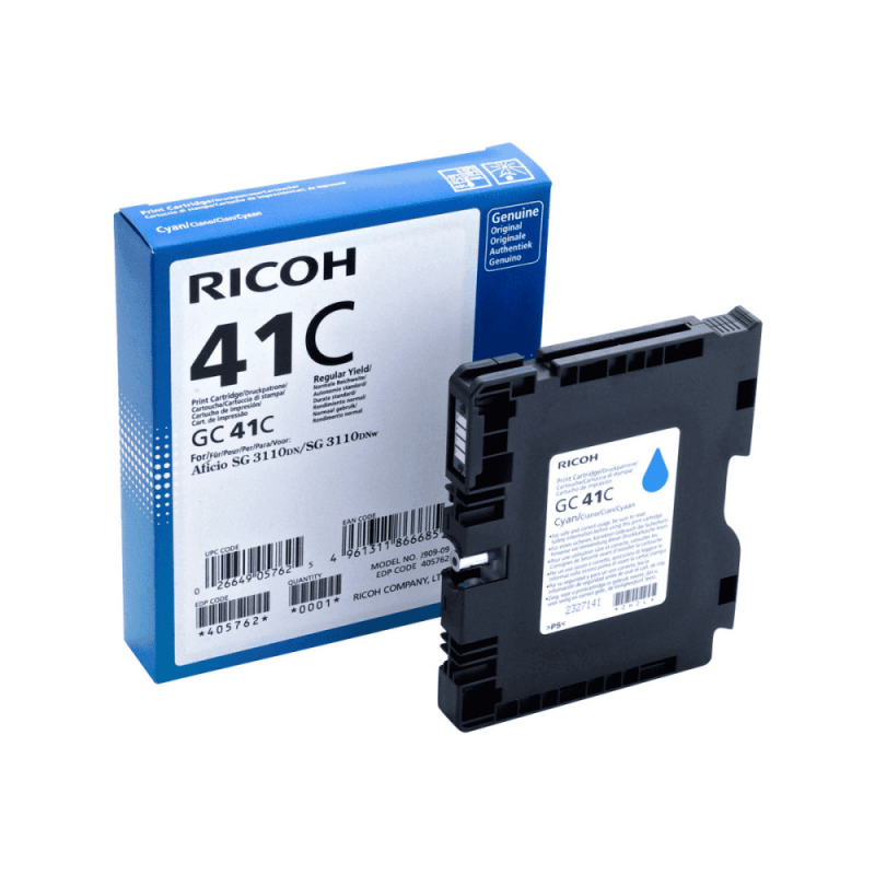 Ricoh 405762 cartouche d'encre Original Rendement standard Cyan Ricoh 405762 cartouche d'encre Original Rendement standard Cyan