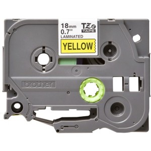 Brother Ruban encreur TZE641 TZE-641 Noir sur Jaune