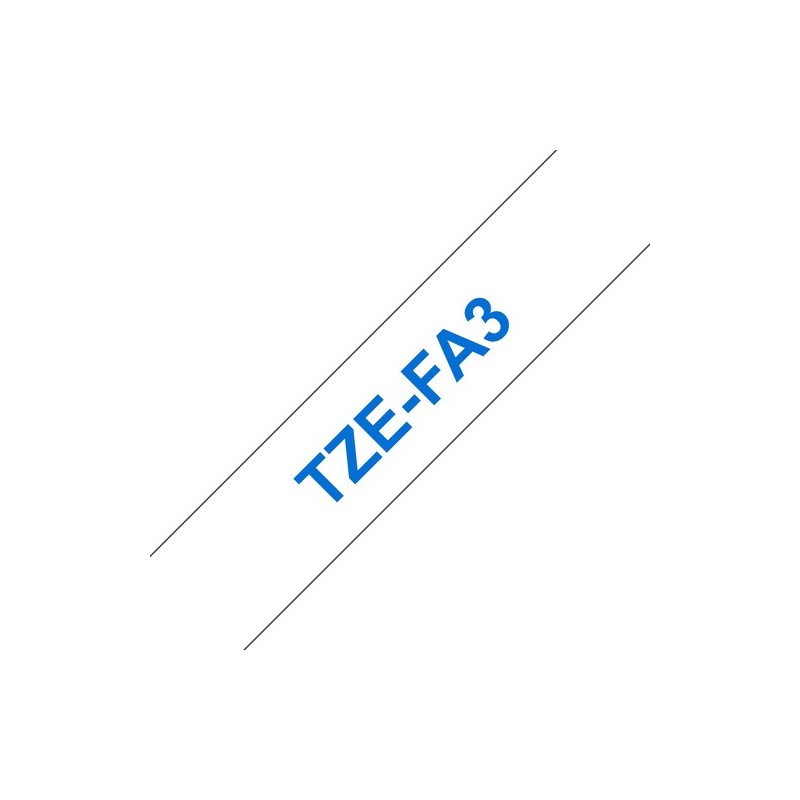 Brother Ruban encreur TZEFA3 TZE-FA3 Bleu sur Blanc