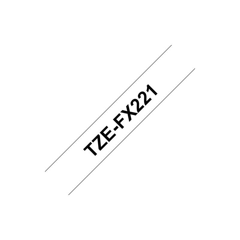 Brother Ruban encreur TZEFX221 TZE-FX221 Noir sur Blanc