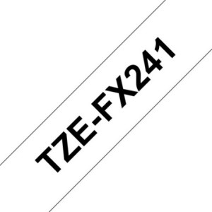 Brother Ruban encreur TZEFX241 TZE-FX241 Noir sur Blanc