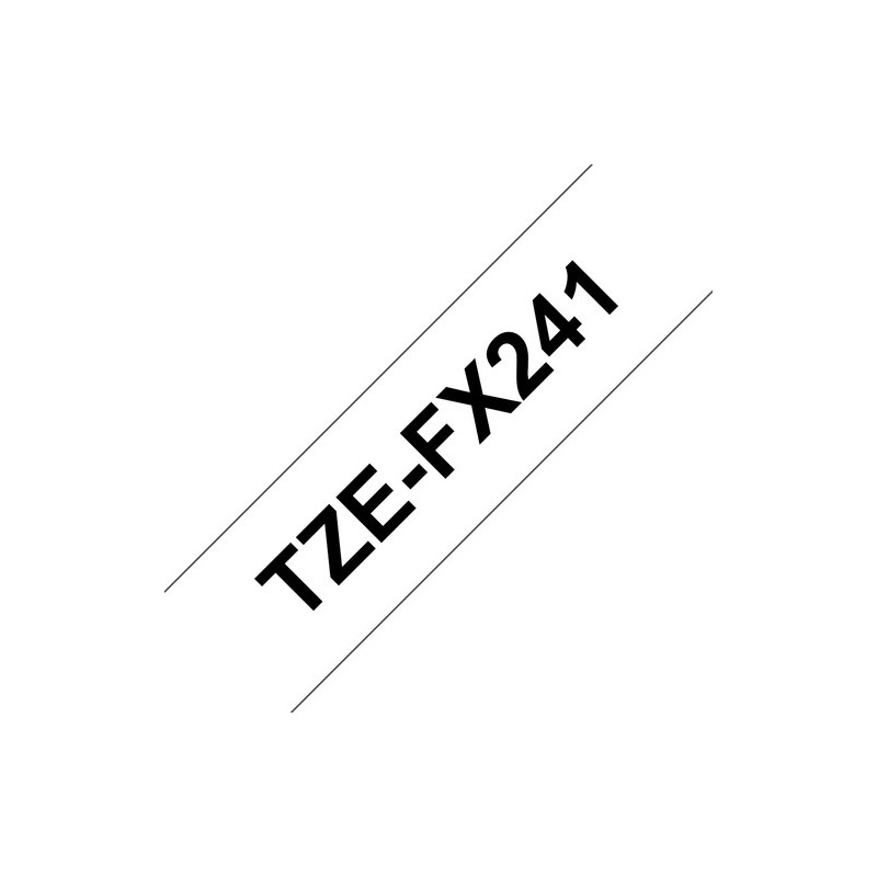 Brother Ruban encreur TZEFX241 TZE-FX241 Noir sur Blanc