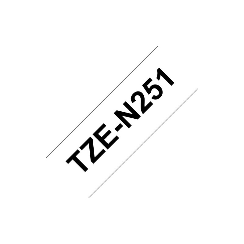 Brother Ruban encreur TZEN251 TZE-N251 Noir sur Blanc