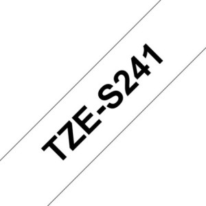 Brother Ruban encreur TZES241 TZE-S241 Noir sur Blanc