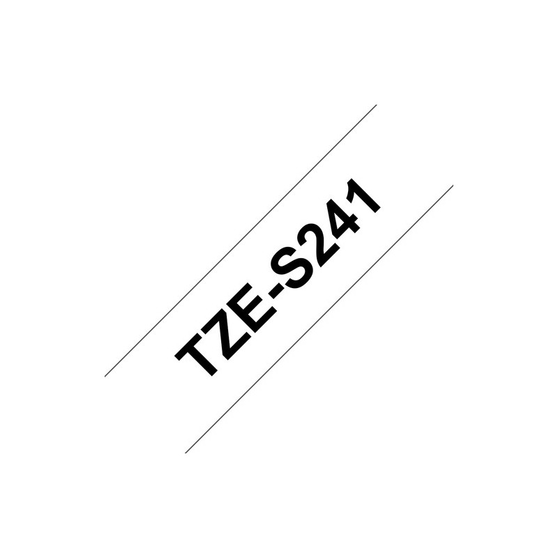 Brother Ruban encreur TZES241 TZE-S241 Noir sur Blanc