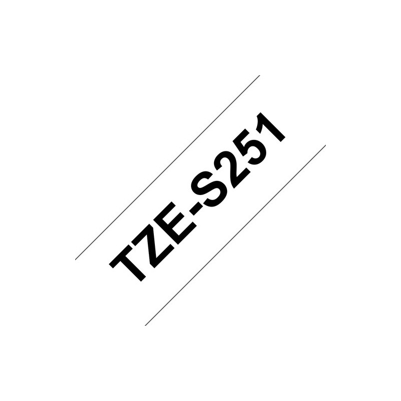 Brother Ruban encreur TZES251 TZE-S251 Noir sur Blanc