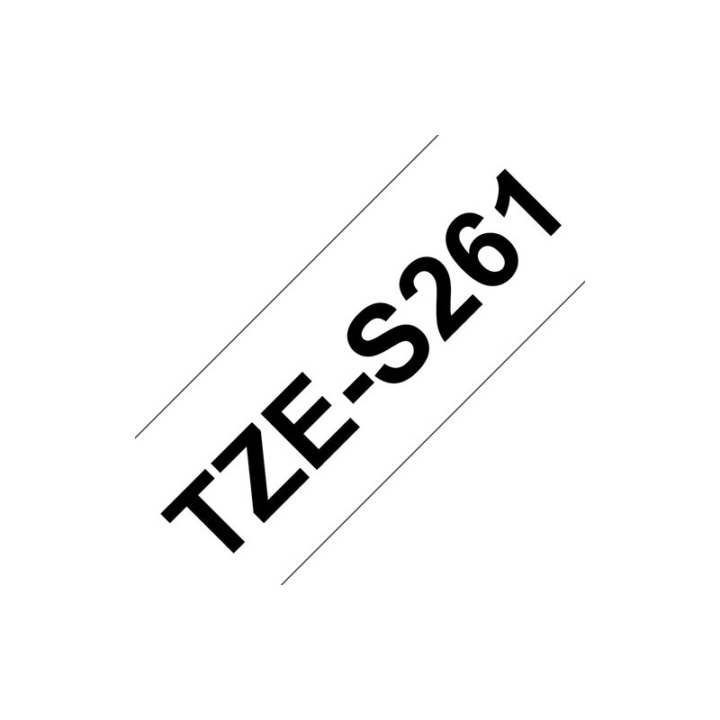 Brother Ruban encreur TZES261 TZE-S261 Noir sur Blanc