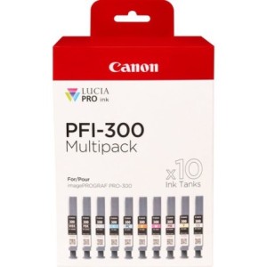 Canon Encre 4192C008 PFI-300 10-Pack Multicolore