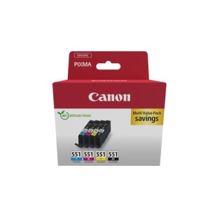 Canon Encre 6509B015 CLI-551 Multipack BK C M Y